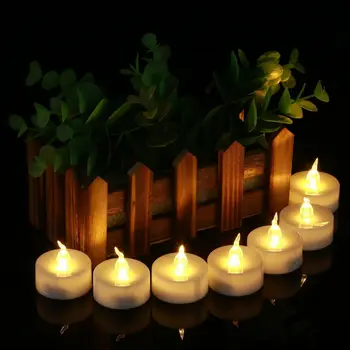 Baterija maitinamo LED Arbata Žibintai, Žvakės, Flameless Ravėjimas Dekoras