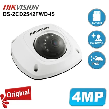 Hikvision Originalus DS-2CD2542FWD-YRA DS-2CD2542FWD-IWS 4MP POE IP Camera Pastatytas SD Kortelės Lizdas IR WDR H. 265+ rusijos sandėlyje
