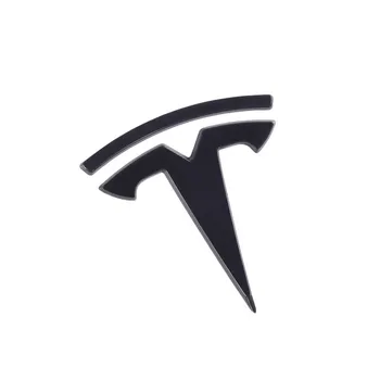 Už Tesla model 3 Priekinės Logotipas Vairas logotipą, Galiniai logotipo Lipdukas Anglies Pluošto ABS Modelis 3 Automobilių Priekiniai Galiniai Lipdukas Priedai