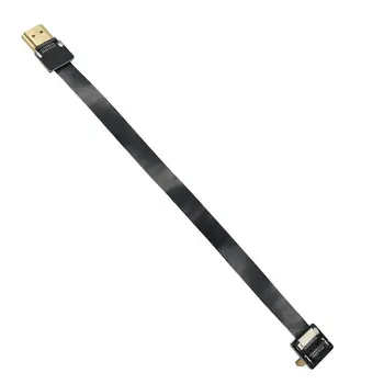Plonas FPV HDMI Type A Male, kad Žemyn Kampu 90 Laipsnių HDMI Male Lizdas, HDMI FPC Vyrų Plokščio Kabelio, Elektronikos Priedai