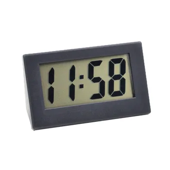 Stalas Skaitmeninis Laikrodis, LCD Ekranas, Lipnios Laikiklis Automobilinis Laikrodis Plastiko Mini Laikrodis Lentelė Žiūrėti Stalinis Laikrodis