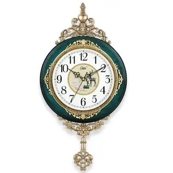 Europos Retro Stiliaus Sieninis Laikrodis Žiūrėti Kambarį Išjungti Švytuoklinis Laikrodis Elegantiškas Skonis Šeimos Dovana Meno Apdailos Romos Prabanga G010