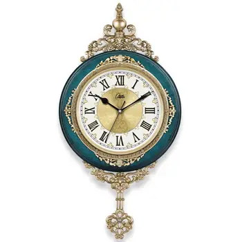 Europos Retro Stiliaus Sieninis Laikrodis Žiūrėti Kambarį Išjungti Švytuoklinis Laikrodis Elegantiškas Skonis Šeimos Dovana Meno Apdailos Romos Prabanga G010