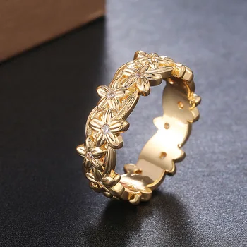 Naujas Spalvingas Moterų Žiedai 1Pair Žiedas/Set Aukso Užpildytas Vestuvės Vestuvinis Žiedas Stilingas Papuošalai, Aksesuarai, Papuošalai