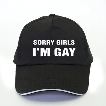 Atsiprašau, Mergaitės, aš esu Gėjus Moterų Beisbolo Kepurę Medvilnės Atsitiktinis kepurė Lady Yong Mergina Aukštesnės Kokybės reguliuojamas snapback skrybėlę