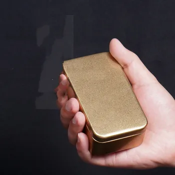 1pc Survival Kit Alavo Mažų Tuščių Metalinių Alavo, Sidabro Juodojo Aukso Saugojimo Dėžutė Atveju Organizatorius Pinigų Monetos Saldainiai Klavišą Saugojimo Prieskoniai