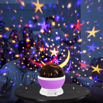 LED Sukasi Naktį Šviesos Projektorius Žvaigždėtas Dangus Vaikų Miegamasis Dekoratyvinis Romantiška Projekcija Lempos Gimtadienio Dovanos USB