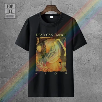 Juoda T-Shirt Dead Can Dance Minkštos Medvilnės