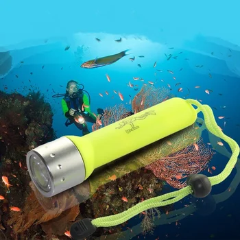 2000LM Q5 LED Vandeniui Scuba Diver Nardymo Žibintuvėlis Nešiojamų Seklių Šviesos Amfibijas Povandeninės Blykstės Šviesos Fakelas
