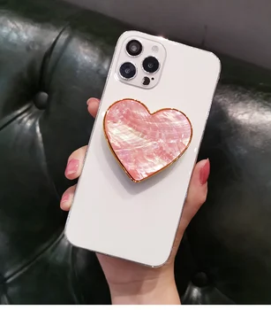 Širdies formos Mielas Shell Modelio Stovas Telefono dėklas Stalo Laikiklis iPhone Samsung Xiaomi Už 