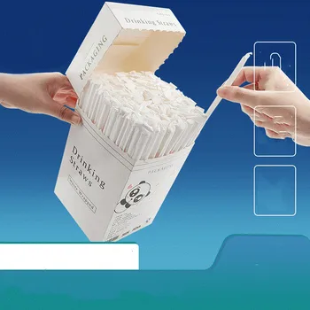 Vienkartiniai skaidrus gėrimas, šiaudų plastikiniai namų apyvokos nepriklausomų pakuotės gėrimų šiaudeliai