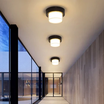 12W Modernios LED Sieniniai Šviestuvai Vandeniui Veranda Šviesos Paviršiaus Sumontuoti LED Lubų šviestuvas Patalpų, Lauko, Miegamojo Sodo Dekoro šviesos