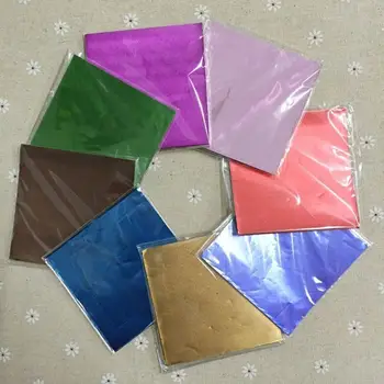 100vnt Įvairių spalvų Aliuminio Folija, Saldainiai Popieriaus Šokolado Saldainių Spalvų Pakuotės Maisto Dovanų Dėžutėje Šalis Dekoro Gydyti Krepšiai