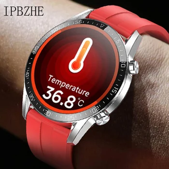 IPbzhe Smart Watch Vyrų Termometras EKG Smart Žiūrėti IP68 Vandeniui Kraujo Spaudimas Smartwatch Reloj Inteligente Už 