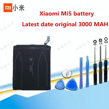 Originalus Backup Xiaomi 5 BM22 Baterija 2910 mAh Smart Mobilųjį Telefoną Xiaomi mi5 mi 5 BM22 + + Sekimo + įrankiai