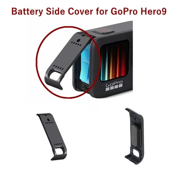 Baterija Pusėje Padengti GoPro Hero9 Juoda Dulkėms Baterijos Durų Būsto Atveju Dangtis