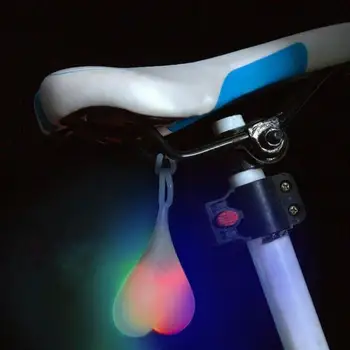 Silicio Vandeniui dviračių Galiniai Žibintai LED Širdies Kamuolys Kiaušinių Saugos Šviesos Meilė Širdyje tipo jojimo žibintai dviračių Priedai