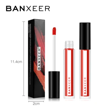 BANXEER Matinis 8 Spalvų Lūpų Blizgesys Švelnus Lūpų Skystas Matinis atsparus Vandeniui Lip Tint Full & turtingas Seksualus Lūpų Makiažas Kosmetikos