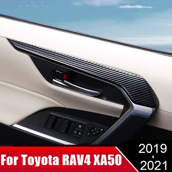 Toyota RAV4 RAV 4 XA50 2019 2020 2021 ABS Plastiko, Vidinės Durų Rankenos Kadrų Juostelių Apdaila Padengti Apdaila, Interjero Priedai