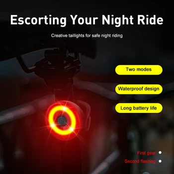 Naujas Dviratis Super šviesus uodegos šviesos akcentas naktį Jojimo, lengvosios dviračių uodegos šviesos dviračių stabdžių žibintas saugos įspėjamoji lemputė