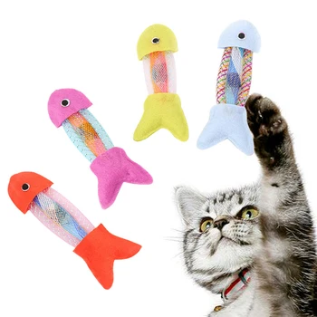 Pliušinis Katė Žaislas Žuvų Dizaino Kūrybos Kačių Pavasarį Vamzdis Kačiukas Kramtyti Žaislas Kojos Nykščio Bite Katė Mėtų Katėms Karšto Žuvies Formos Kačių Žaislai