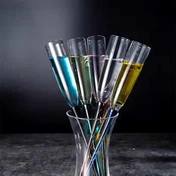 Kūrybiškas Modernių Stiklo Spalvų Paplūdimio Taurės Šampano taurių Kokteilis Stiklo Bar Hotel KTV Laisvalaikio WF529919