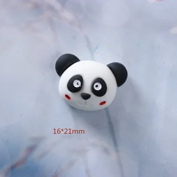 20Pcs Mini Animacinių filmų Panda Vienaragis Plokščių Derva, Kietas Papuošalai Amatų Medžiagų Butas Atgal Derva 