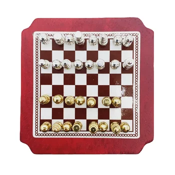 Miniatiūriniai Šachmatų Rinkinį ir Stalo Magnetas Šachmatų 1:12 Masto Lėlių Priedai