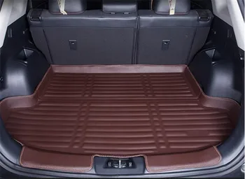 Automobilio stilius 3D trimatis PU uodega dėžutės apsaugos kilimų trinkelėmis kamieno bagažo pagalvėlę 