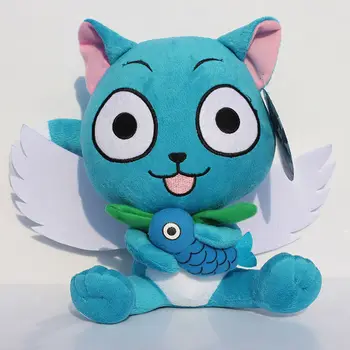 30cm Japonų Anime ir Animacinių filmų Fairy Tail Laimingas Pliušinis Žaislas Pliušinis Lėlės Pav Žaislas Dovana Kūdikiui ar Meilužio