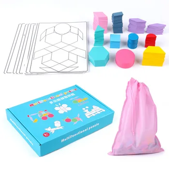 Karšto Pardavimo 180 Vnt Medinės Dėlionės Valdybos Nustatyti Spalvinga Kūdikių Montessori Švietimo Žaislai Vaikams Mokymosi Plėtoti Žaislai
