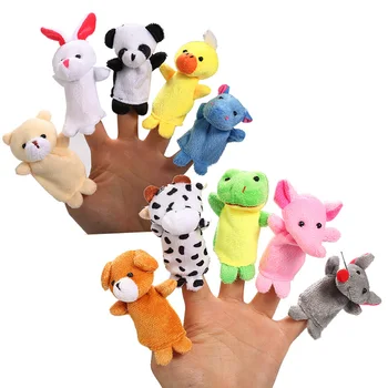 Animacinių Filmų Gyvūnų Pirštų Lėlės Rinkinys Kūrybos Piršto Žaislai, Žaislai Aplink Mažų Vertus Modelis Kalėdų Dovana Žaislai