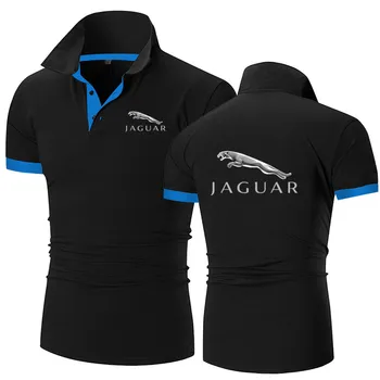 Jaguar 2021 naujas vasaros mados vyriški slim T-shirt letter spausdinimo atsitiktinis kelio lauko sporto trumpas rankovėmis vyriški POLO marškinėliai