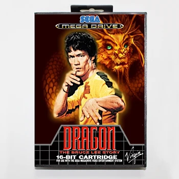 Dragon Bruce Lee Istorija Pakuotėje Versija 16bit MD Žaidimo Kortelės Sega MegaDrive Sega Genesis Sistema