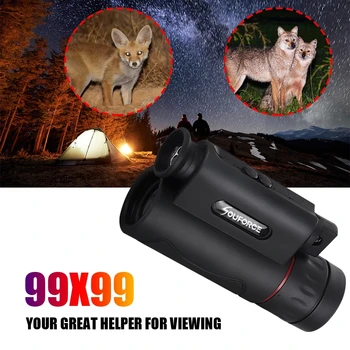 99X99 zoom monokuliarai nešiojamų teleskopas suaugusiems, naudoti keliaujant, stargazing, paukščių stebėjimo ir medžioklės koncertai