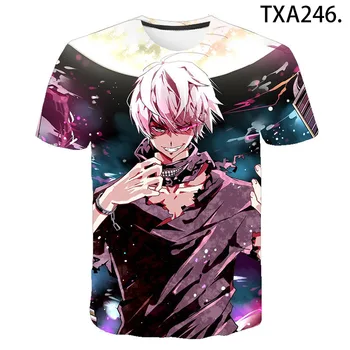 2021 Vasaros Stiliaus Anime Tokyo Pabaisa marškinėliai vyriški moteriški Kietas Vyrų/Moterų 3D T-shirt Viršų Mados Atsitiktinis Tee O-kaklo marškinėliai