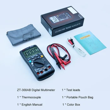 BSIDE Auto/Rankinis Diapazono Skaitmeninių Universaliųjų Multimetras 6000 Skaičiuoja LCD True RMS Smart Įtampa Srovės Dažnio, Temperatūros Matuoklis