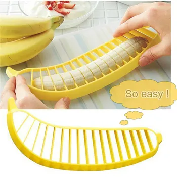 Virtuvės Dalykėlių Plastiko Bananų Slicer Cutter Vaisių, Daržovių Įrankiai Salotos Maker Kepimo Įrankius, virtuvės sumažinti Bananų čioperis