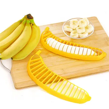 Virtuvės Dalykėlių Plastiko Bananų Slicer Cutter Vaisių, Daržovių Įrankiai Salotos Maker Kepimo Įrankius, virtuvės sumažinti Bananų čioperis