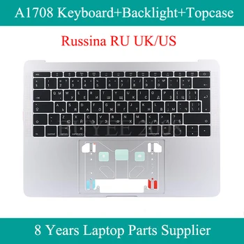 Originalus Pilka Sidabro A1708 rusų Klaviatūra, RU MUS UK Išdėstymą 