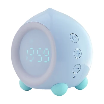 USB Įkrovimą, Skaitmeninis Laikrodis-Žadintuvas Persikų Formos Žadintuvas Su Led Nakties Šviesos Vaikai Miegamasis Smart Digital Naktiniai Laikrodis