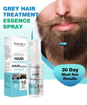 Naujas produktas Atkurti Balta Barzda, Plaukai Natūralios Spalvos Purškimo Unisex Vaistažolių Gydymą Gydymo Tonikas Augimo Esmė Serum30ml