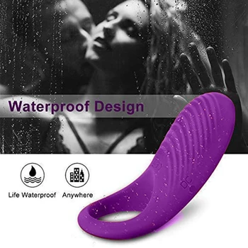 Vibruojantis Penio Žiedas Sekso Žaislai Moterims, Poroms, 9 Režimai USB Įkrovimo Clit Stimuliatorius Massager Vyrų Atidėti Ejakuliacija Produktas