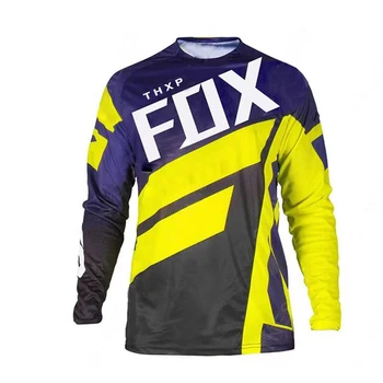 Motociklo kalnų komanda pakalnę jojimo jersey thxp Fox mountain bike cross-country DH MX MT dviračiu, motociklu marškinėliai cross-countr