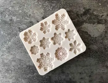 Snaigės Slapukas Sausainių silikono Torto Formą Kepimo Sugarcraft Tortas Dekoravimo Priemonės, Minkštas Virtuvės Įrankiai