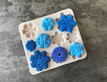 Snaigės Slapukas Sausainių silikono Torto Formą Kepimo Sugarcraft Tortas Dekoravimo Priemonės, Minkštas Virtuvės Įrankiai