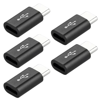 5 VNT Išskirtinį Mažų Mikro USB-C Tipo-C USB 3.1 Duomenų Įkrovimo Adapteris Patogioje General For Samsung 
