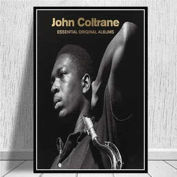 Johnas Coltrane ' as Džiazo Muzikantas, Dainininkas Žvaigždėtas Dangus Sienos Menas Sienos Nuotrauka Namų Dekoro HD Spausdinti Kambarį Drobė