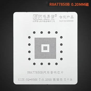 BGA Reballing Trafaretas Rinkiniai Automobilio stereo IC Chip R8A77850B Aukštos kokybės Tiesioginio Šilumos Šabloną