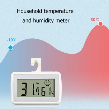 Ekranas Hygrothermograph Skaitmeninis Statusą Drėgmės Matuoklis Namų Patalpų Temperatūros Namų Kambaryje, Šaldytuvas Decors
